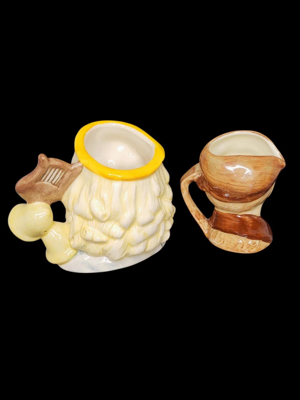 3 Vintage Royal Doulton Ceramic Toby Jugs Angel, Peele, Array In Various Size